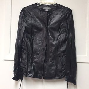Ellen Tracy 💯 Leather Timeless Butter Soft Jacket Never Used
